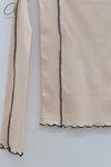 BASERANGE Long Sleeve T-Shirt TTML Collection Ribbed Cotton Portugal BAS-TTML-RB-SU24-KANO PINK